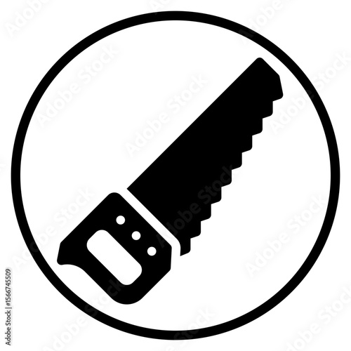 saw glyph icon