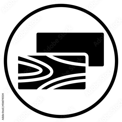 wood glyph icon