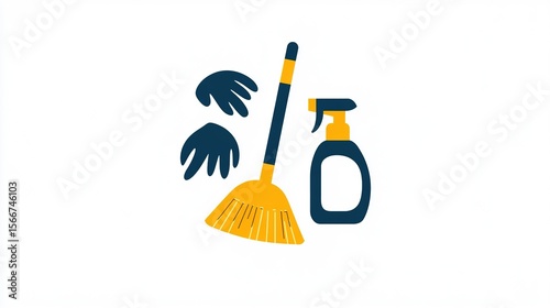 creative logo of a cleaning.
