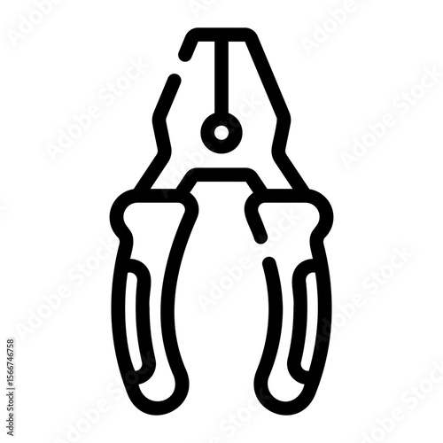 pliers line icon