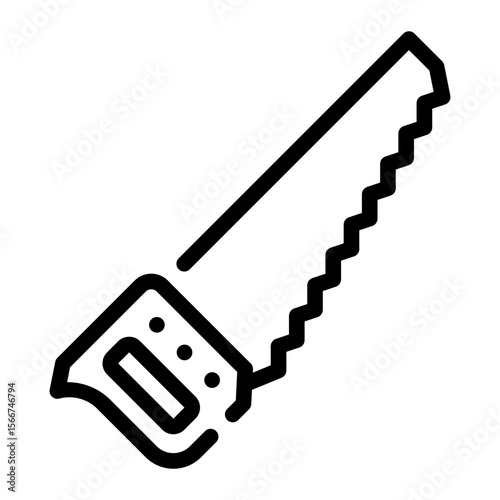 saw line icon