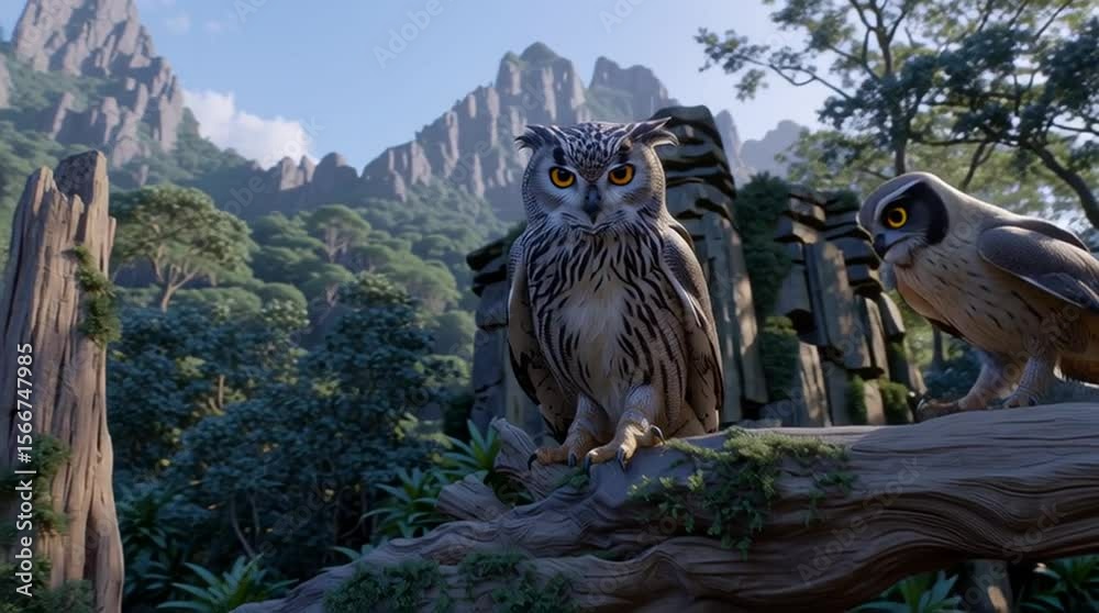 Majestic birds of prey, majestic birds of prey, majestic birds of prey in ultra-realistic cinematic 8K flight scenes, Cinematic Birds of Prey in 8KTropical Birds in Natural Habitat.