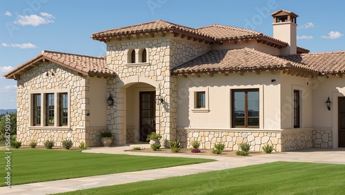 Modern Solar Panels Installed on a San Antonio Texas Home Under Clear Blue Sunny Sky, Solar Photography, Solar Powered Clean Energy, Sustainable Resources, Electricity Source See Less