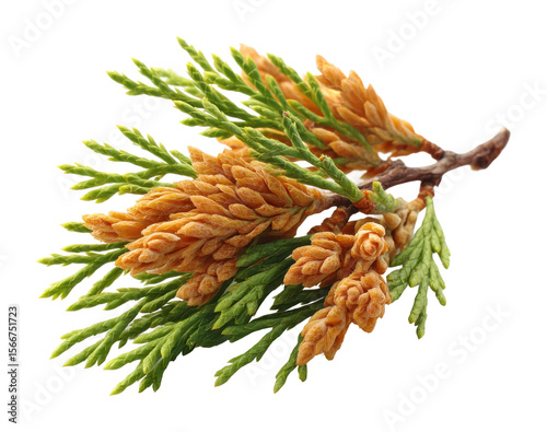 Exploring the cedar branch nature environment botanical beauty