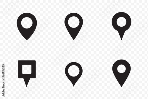 Set of location pin icons. location pin place marker. Location icon. Map marker pointer icon set. Location pin icon – map marker symbol .  