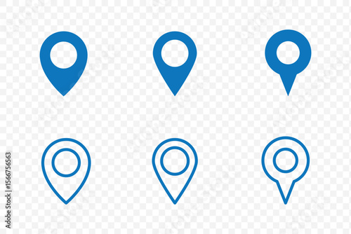 Set of location pin icons. location pin place marker. Location icon. Map marker pointer icon set. Location pin icon – map marker symbol .  