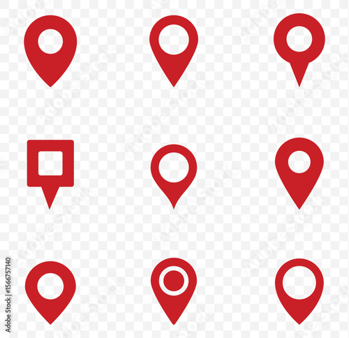 Location pin icon. Map pin place marker. Map marker pointer icon. GPS location symbol. Location and destination map pin icon sign . 
