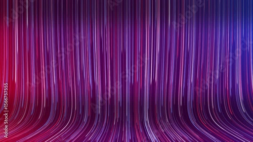 Animated dynamic abstract light streaks in vibrant red and blue colors. 4K background animation.