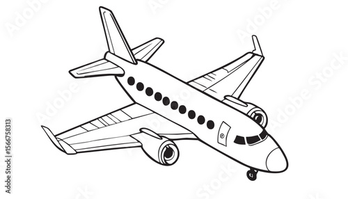 airplane isolated on white