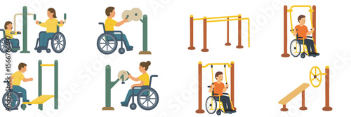 Accessible outdoor fitness equipment promotes inclusive exercise for all individuals in public parks and recreation areas