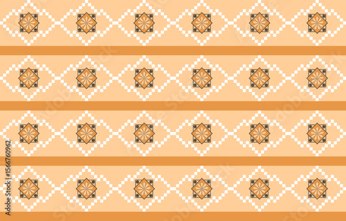 Decorative geometric pattern design interior spaces digital art abstract top-down view aesthetic appeal, thai pattern