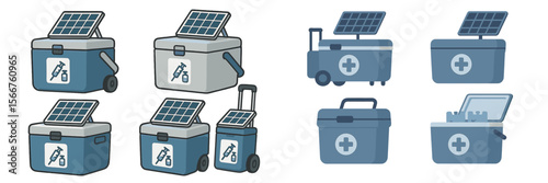 Innovative solar-powered medical supply containers for portable healthcare solutions in remote areas