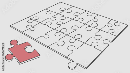 Puzzle pieces jigsaw game complete the puzzle solving problem concept strategy teamwork collaboration design