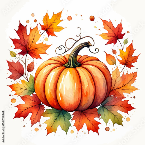 Elegant Watercolor Painting of Daisies in a Glass Vase