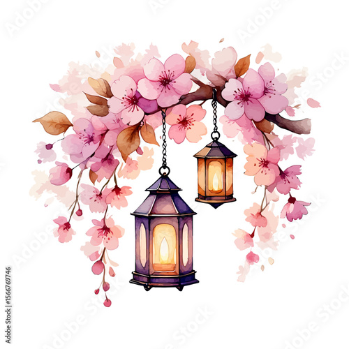 Elegant Watercolor Painting of Daisies in a Glass Vase