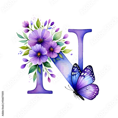 Elegant Watercolor Painting of Daisies in a Glass Vase