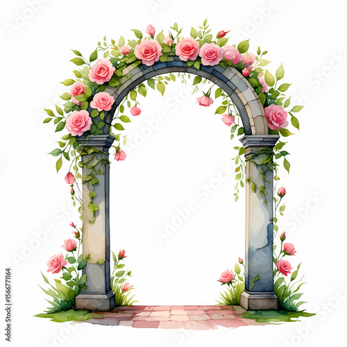 Elegant Watercolor Painting of Daisies in a Glass Vase