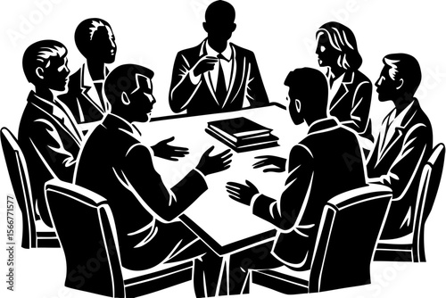 Business Meeting Collaboration, Strategy, and Team Discussion