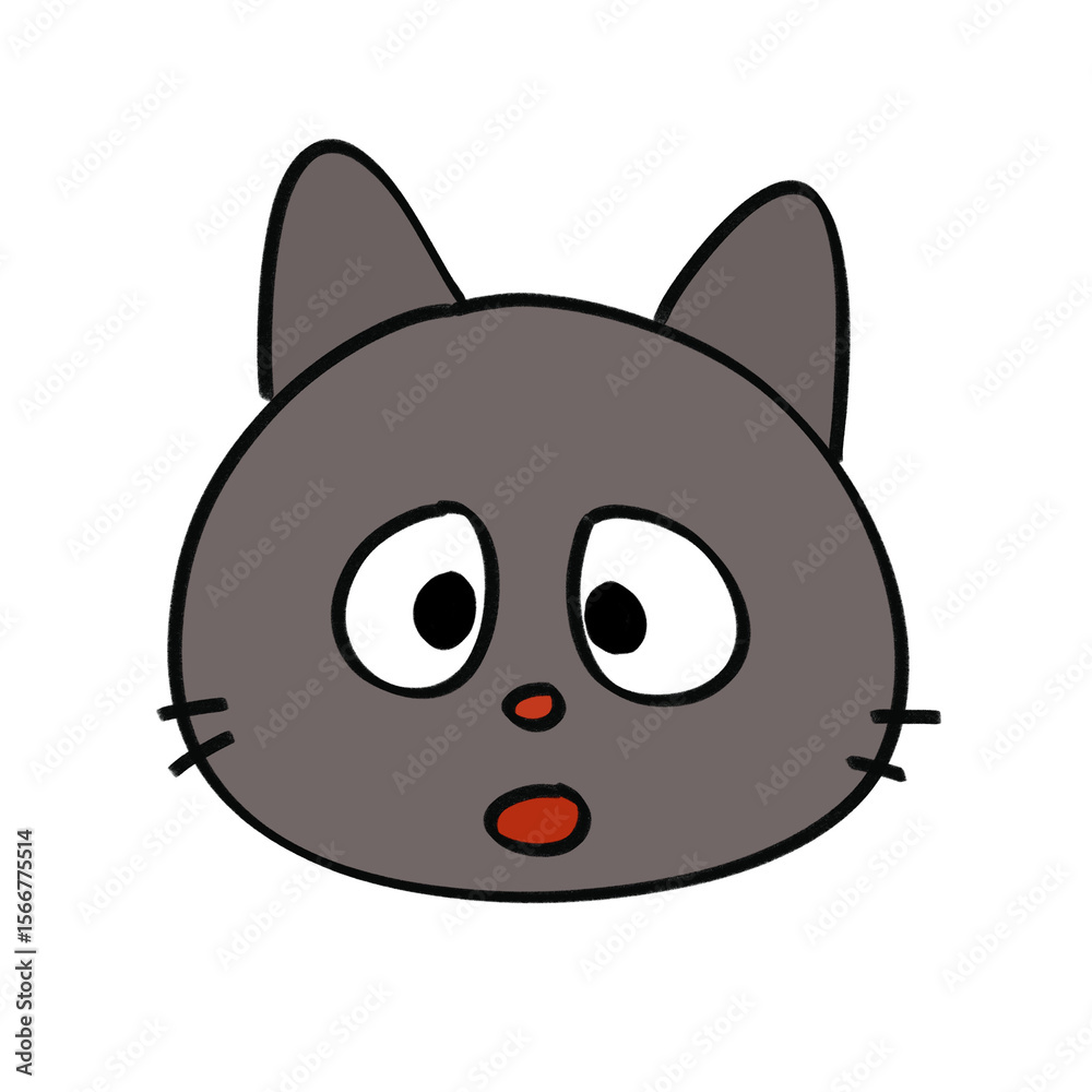 Fototapeta premium black cat cartoon