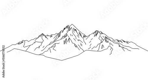 mountain scenery hand drawn, outline mountain landscape, landscape sketch, mountain view drawing, alpine landscape sketch, forest and mountain drawing, mountain hills sketch, outdoor scene drawing, na