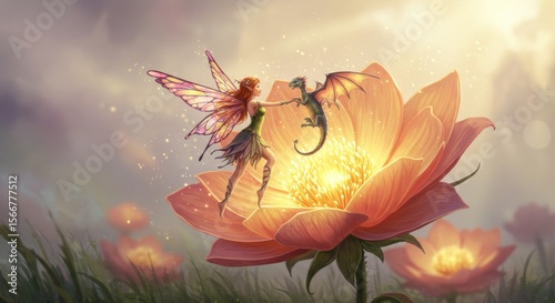 Rose flower in artistic natural lighting