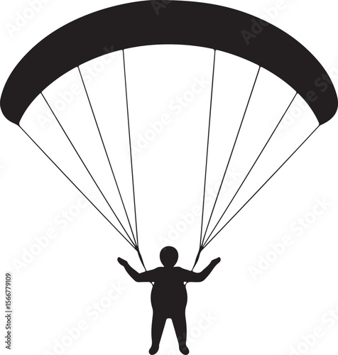 Skydiver in Freefall Silhouette

Parachuting Adventure Vector Art

Extreme Skydiving Action Illustration

High Altitude Parachute Jump Silhouette

Adrenaline Rush Skydiver Design