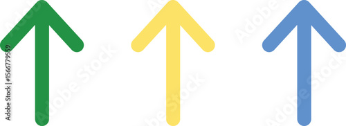 arrow icon pointing upside on transparent background. flat style. blue arrow icon for your website design, logo, app