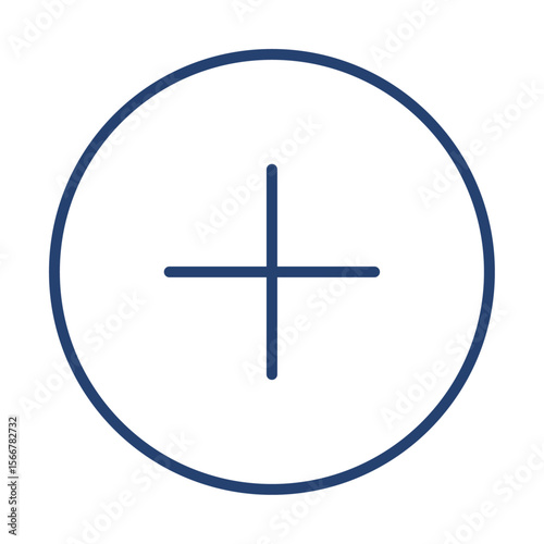 Add icon flat illustration outline logo