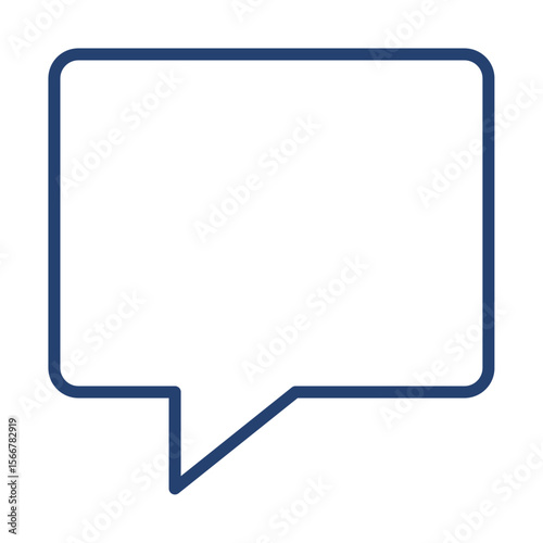 chat icon flat illustration outline logo