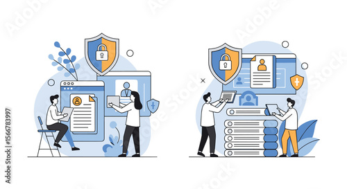 Digital security protecting user data online through strong authentication and privacy measures