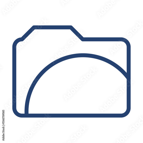 Lineage rooms icon flat illustration outline logo