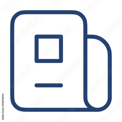 News icon flat illustration outline logo
