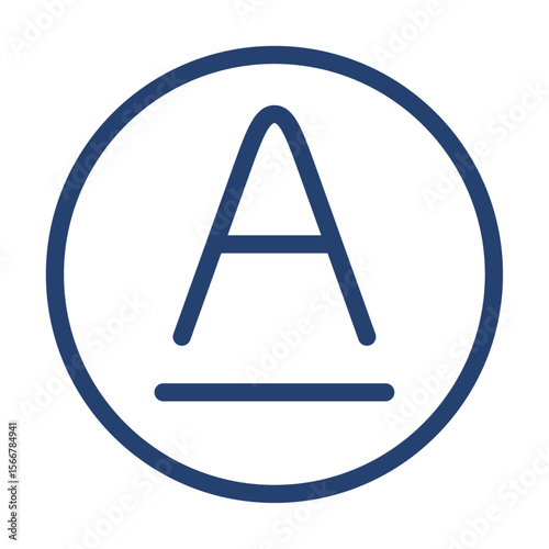 Sort alpha icon flat illustration outline logo