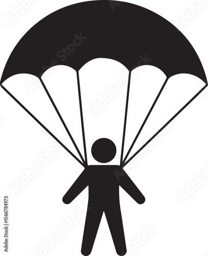 Skydiver in Freefall Silhouette

Parachuting Adventure Vector Art

Extreme Skydiving Action Illustration

High Altitude Parachute Jump Silhouette

Adrenaline Rush Skydiver Design