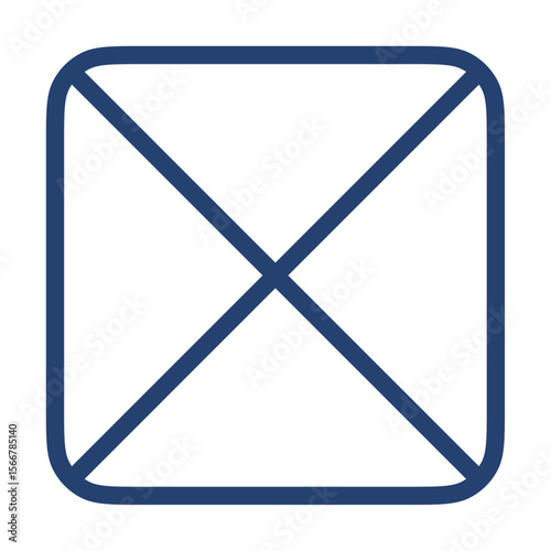 Square quarters icon flat illustration outline logo