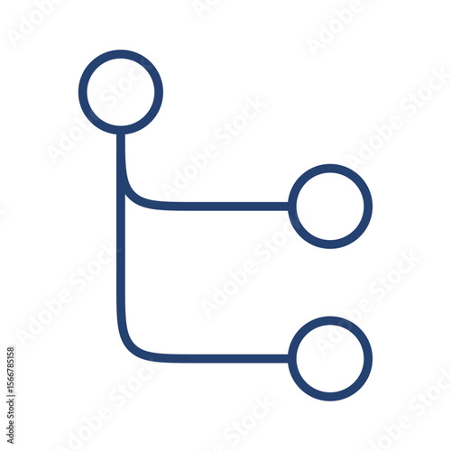 Subttasks icon flat illustration outline logo