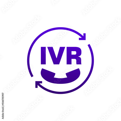IVR icon, Interactive Voice Response, request call design