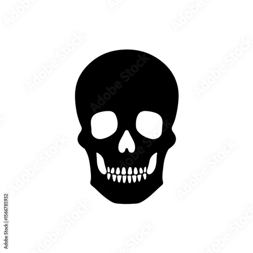 vector skeleton face icon