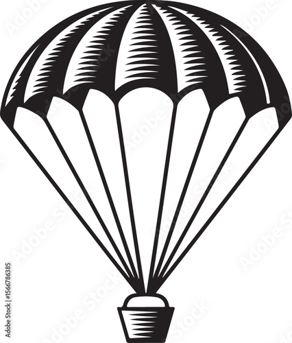 Skydiver in Freefall Silhouette

Parachuting Adventure Vector Art

Extreme Skydiving Action Illustration

High Altitude Parachute Jump Silhouette

Adrenaline Rush Skydiver Design