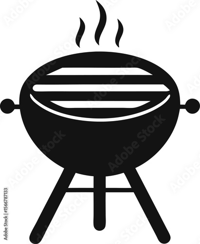 Barbecue Grill Icon Vector Illustration