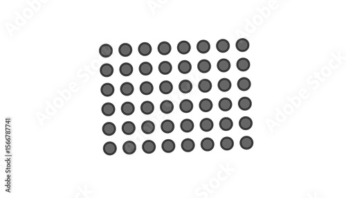Dot Matrix Display Module electronic component – Stock Image