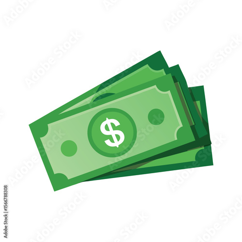 Dollar banknotes isolate 