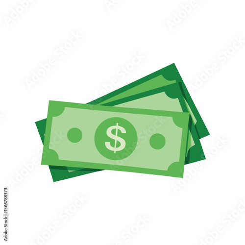 Dollar banknotes isolate 