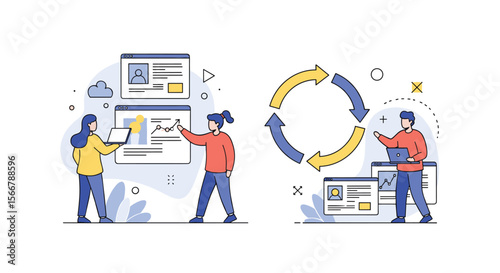 Illustrating effective project management strategies for enhanced team collaboration and workflow optimization through digital tools