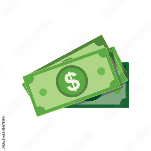Dollar banknotes isolate 