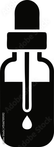 Face Serum Dropper Icon Vector Illustration