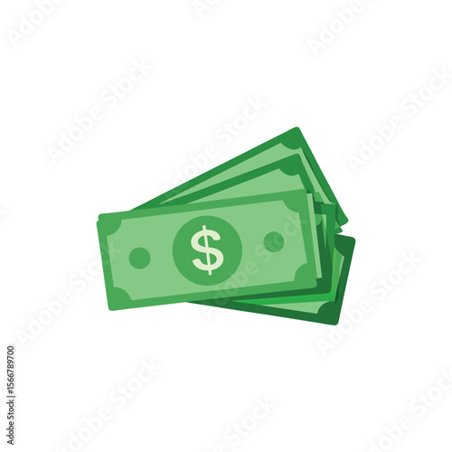 Dollar banknotes isolate 
