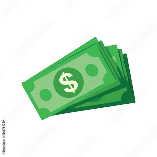 Dollar banknotes isolate 