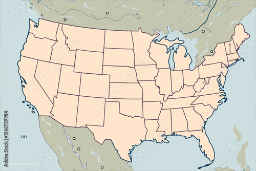 Chicago map vector with highlighted Illinois location on a blank US map. Suitable for presentations, infographics, and educational materials related to Illinois geography.
