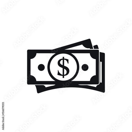Dollar banknotes isolate 